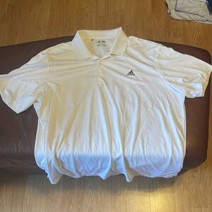 Adidas white golf polo 2XL like new!